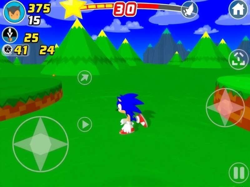 Sonic Spark Dash Gameplay Screenshot